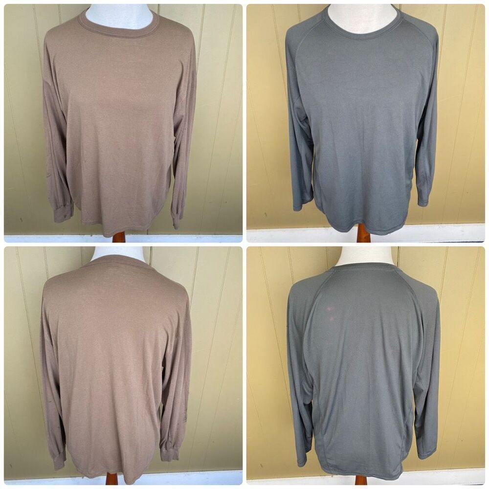 Gildan smart basics activewear men 2XL longsleeve bundle of 2 crewneck shirts